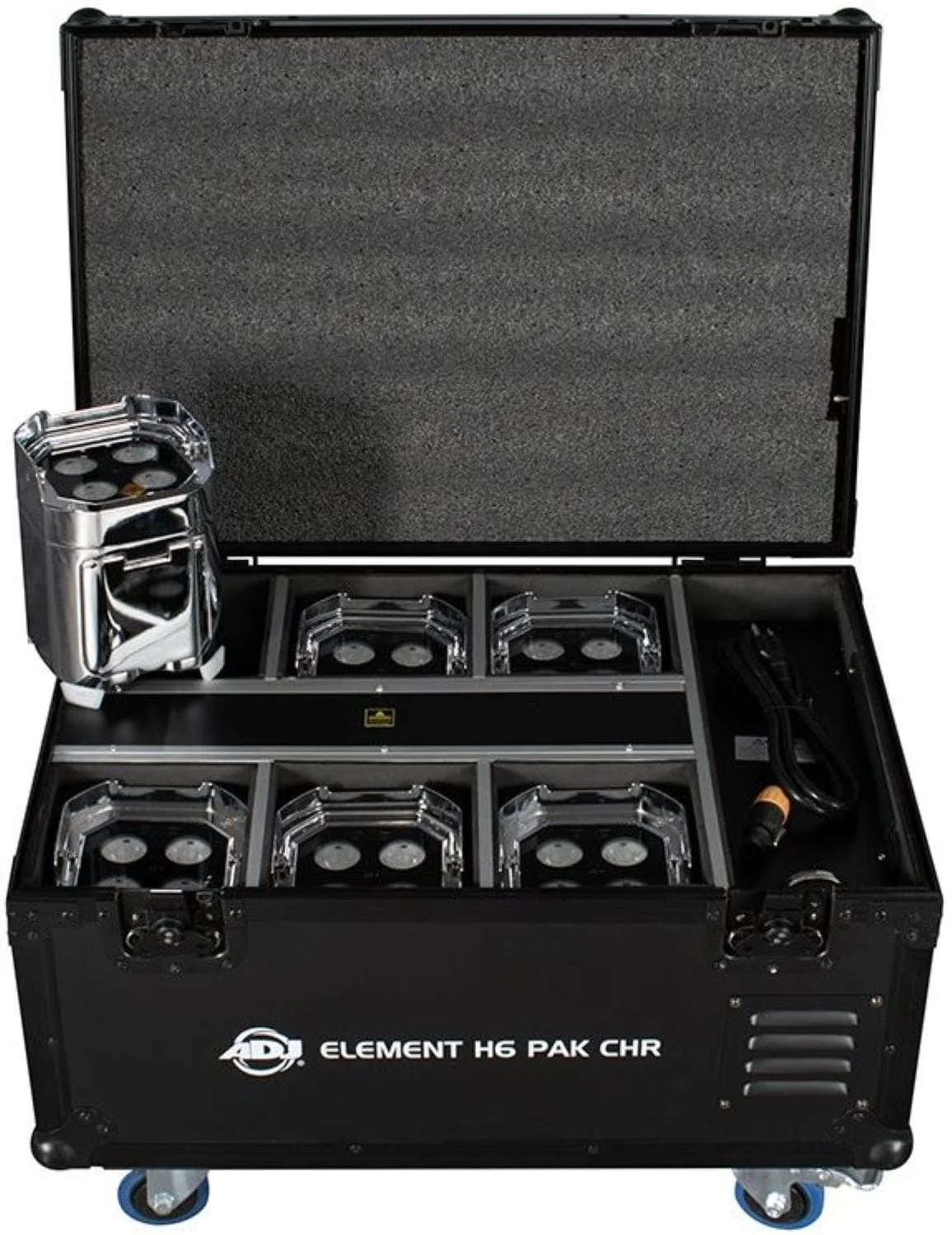 ADJ Element H6 Six Pack with Charging Case - Chrome - Image 2