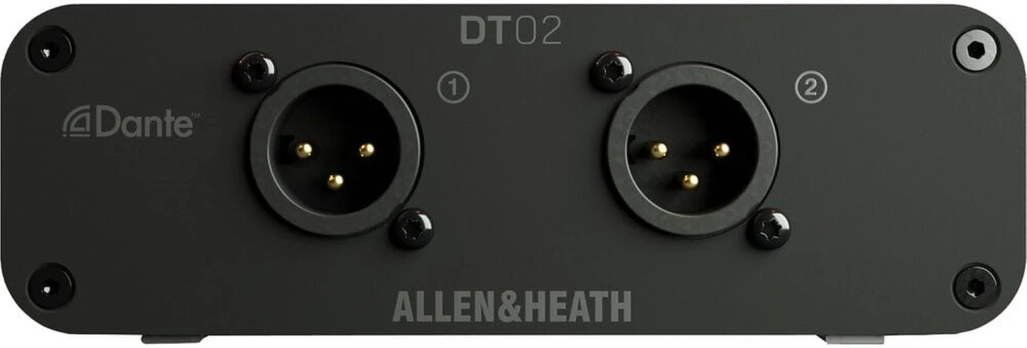 Allen & Heath AH-DT-02-X 2-Out Dante Output Expander with XLR/PoE/DC - Switchable 48kHz / 96kHz - Image 2