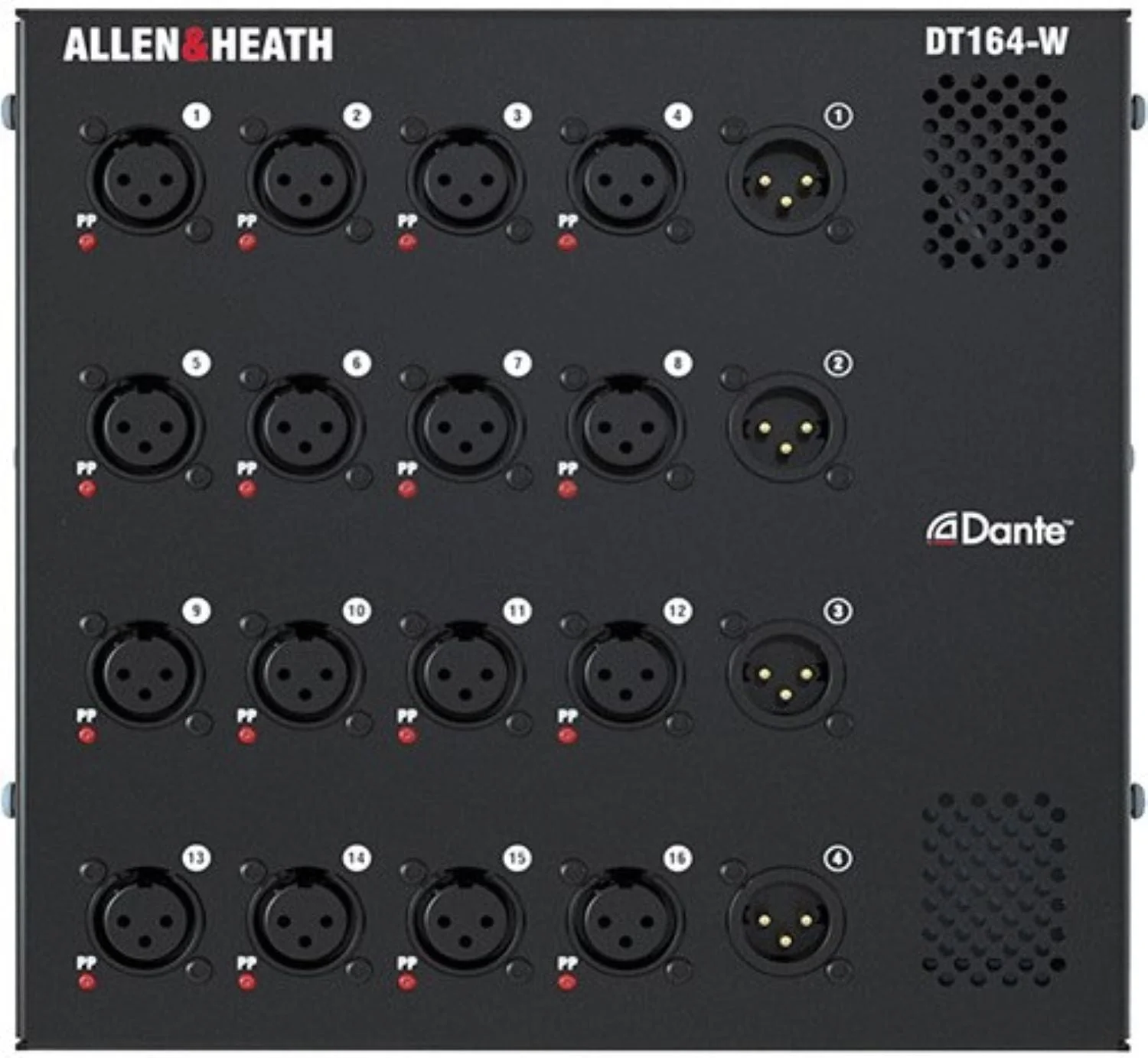 Allen & Heath AH-DT164-W 16 Input x 4 Output Dante Audio Expander Wall Box - 48kHz / 96kHz - Image 5