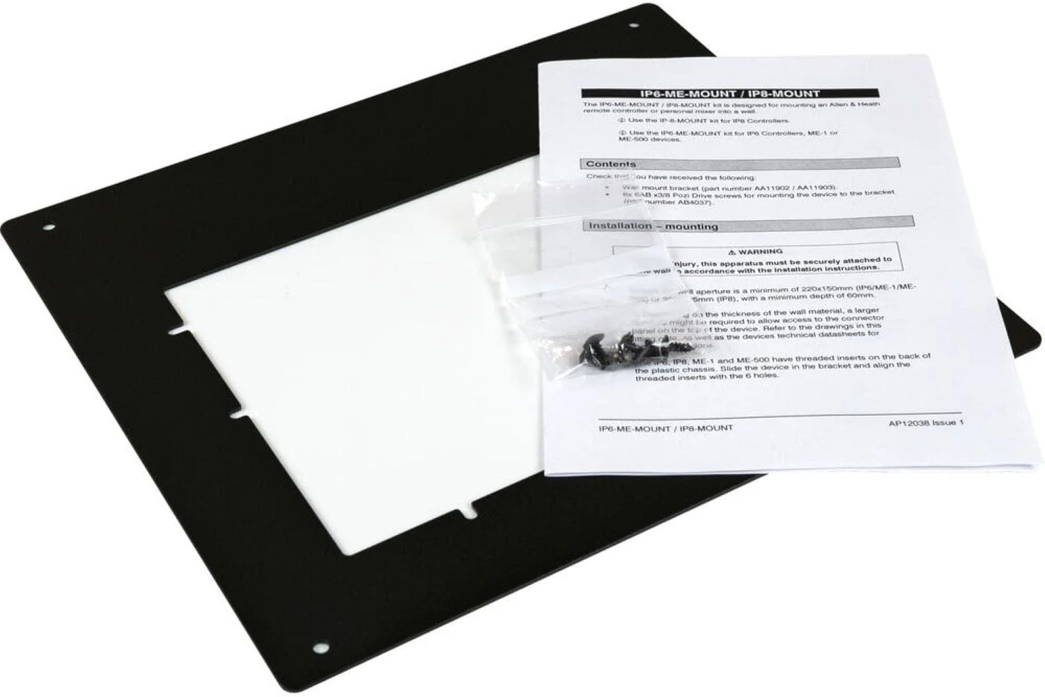 Allen & Heath AH-IP6-ME-MOUNT Mounting Bracket for IP6 Remote Controller or ME Personal Monitor