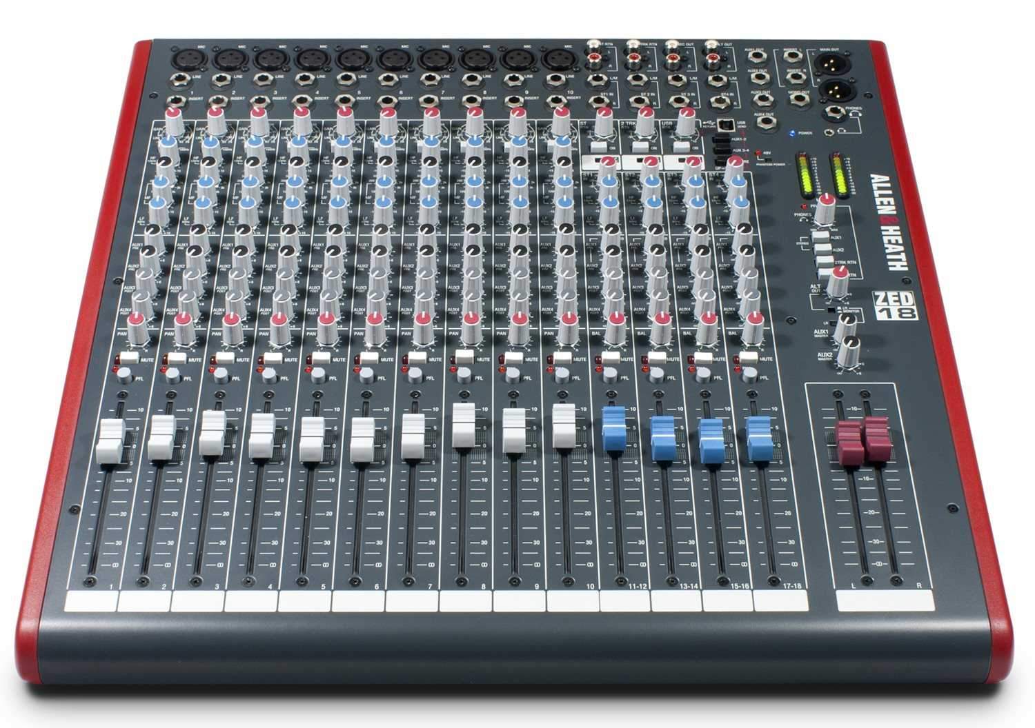 Allen & Heath ZED 18 PA Mixer with USB I/O - Image 2