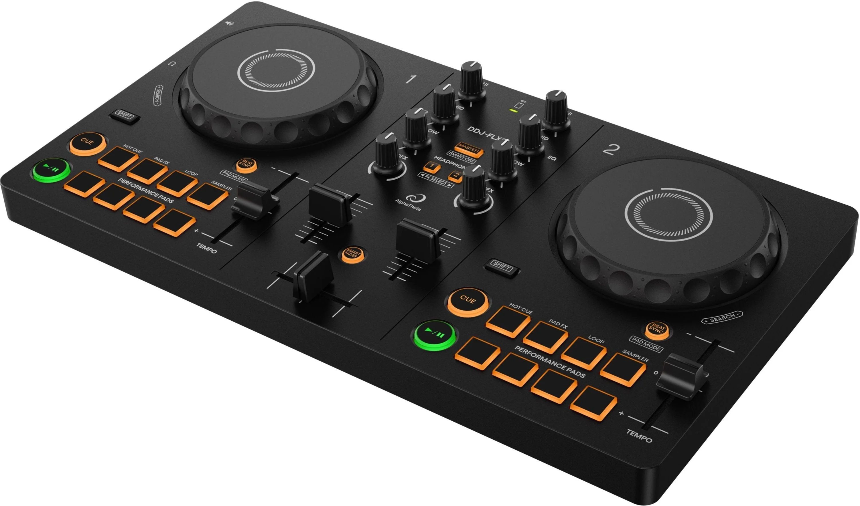 Alpha Theta DDJ-FLX2 Ultracompact 2-Channel Entry Level DJ Controller - Image 5