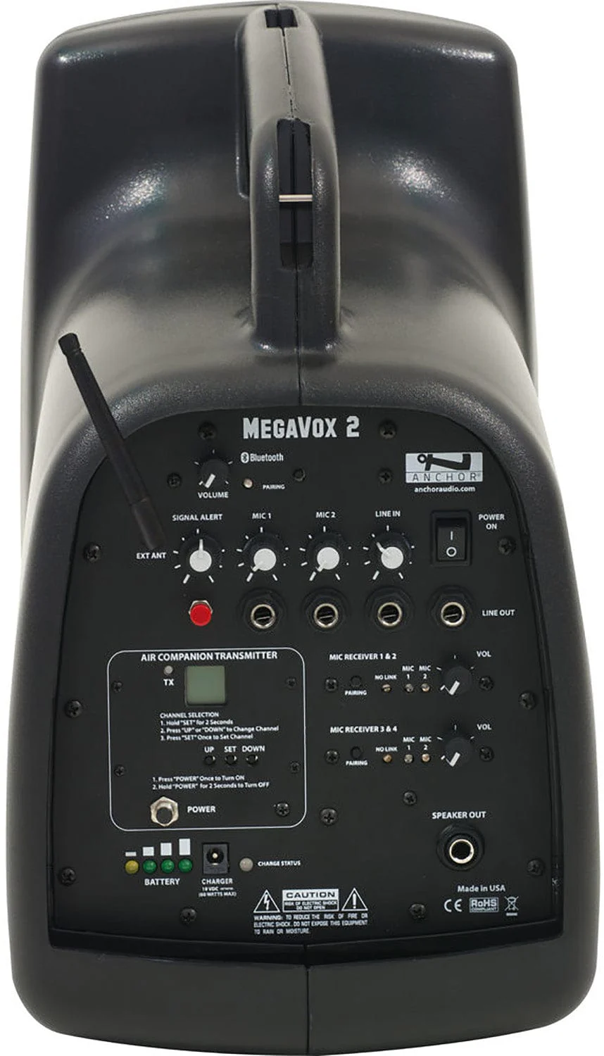 Anchor Audio 515400 MegaVox System X4 - Anchor-Air / 4x Handheld Wireless Microphones - Image 3