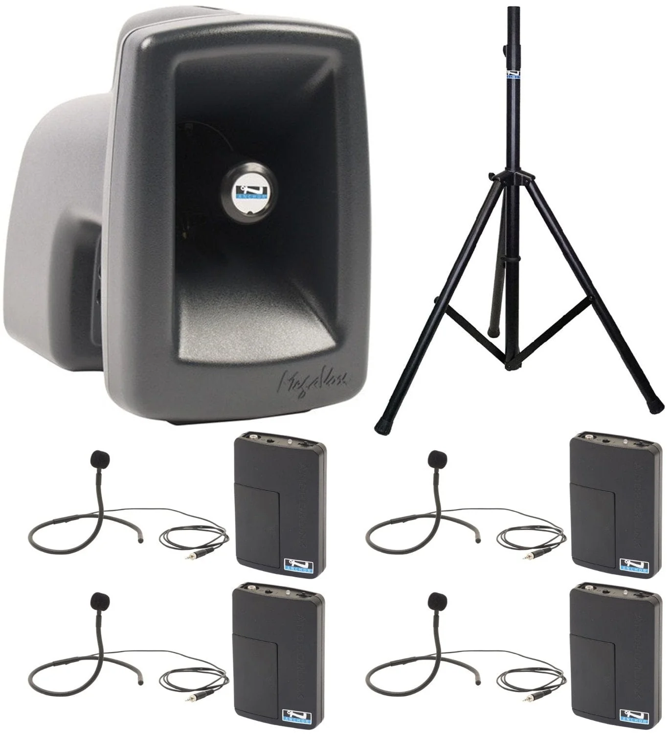 Anchor Audio 515470 MegaVox System X4 - Anchor-Air / 4x Collar Wireless Microphones