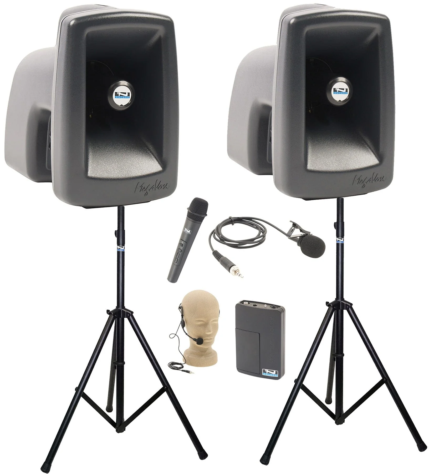 Anchor Audio 560229 MegaVox Pair AIR X2 - Anchor-Air / Handheld / Lapel / Headband Wireless Mics