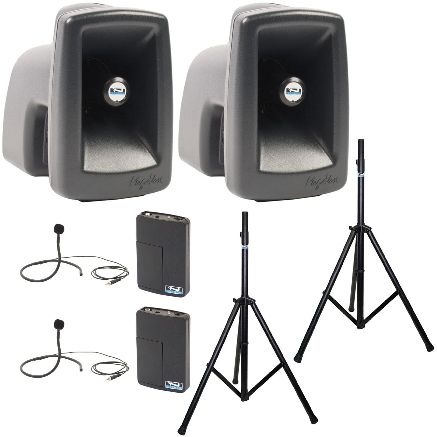 Anchor Audio 560270 MegaVox Pair AIR X2 - Anchor-Air / 2x Collar Wireless Microphones
