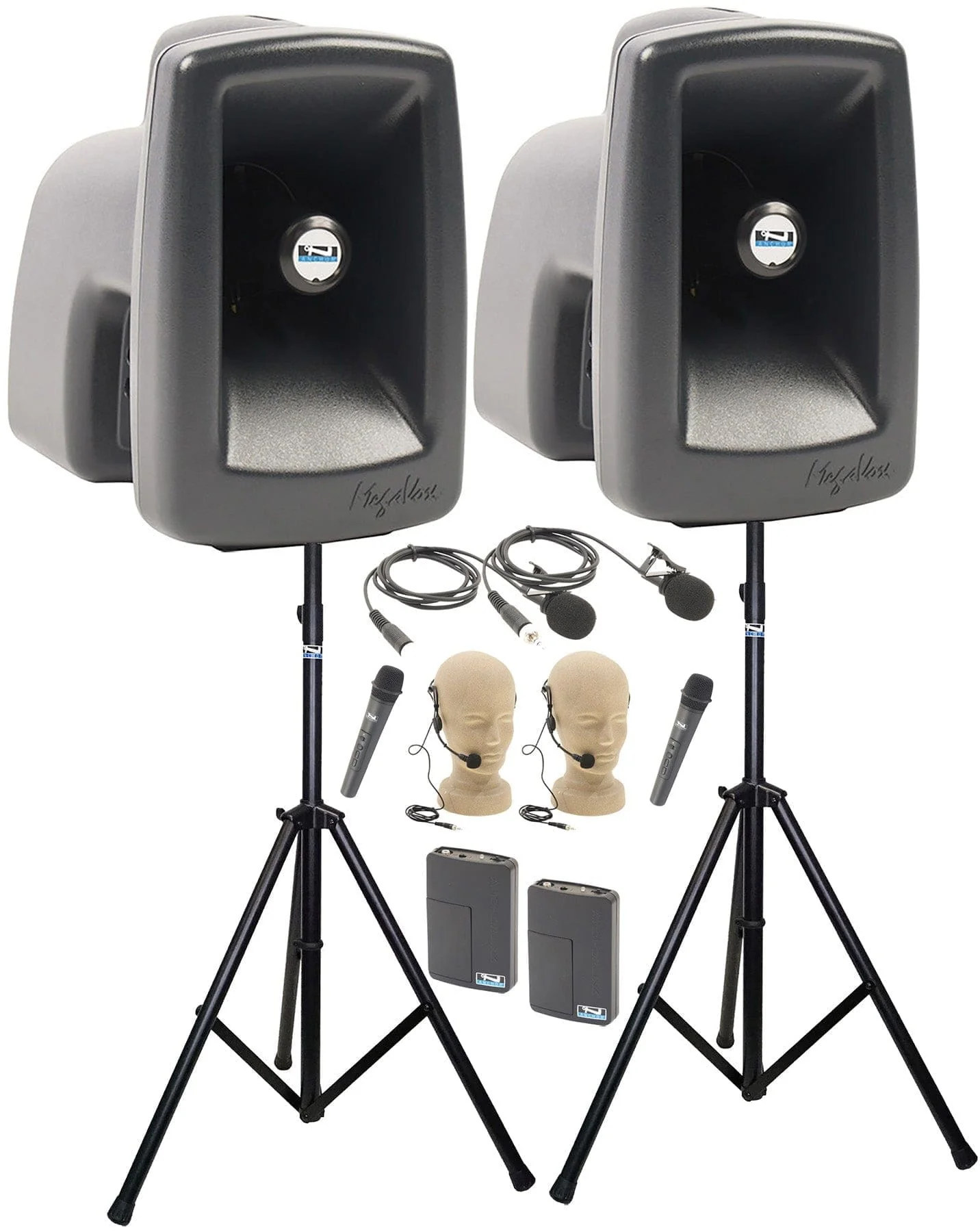 Anchor Audio 560429 MegaVox Pair AIR X4 - Anchor-Air / 2x Handheld / 2x Lapel / 2x Headband Mics