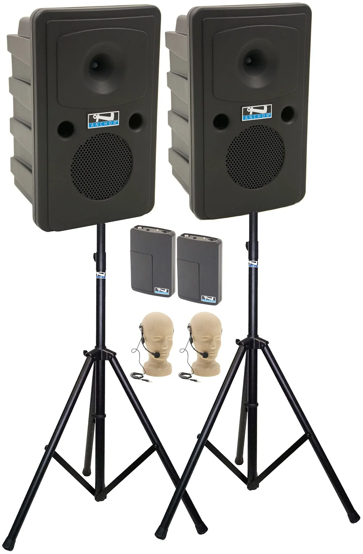 Anchor Audio 660250 Go Getter 2 Pair AIR X2 - Anchor-Air / 2x Headband Wireless Microphones