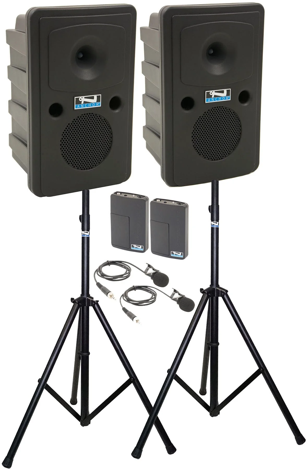 Anchor Audio 660260 Go Getter 2 Pair AIR X2 - Anchor-Air / 2x Lapel Wireless Microphones