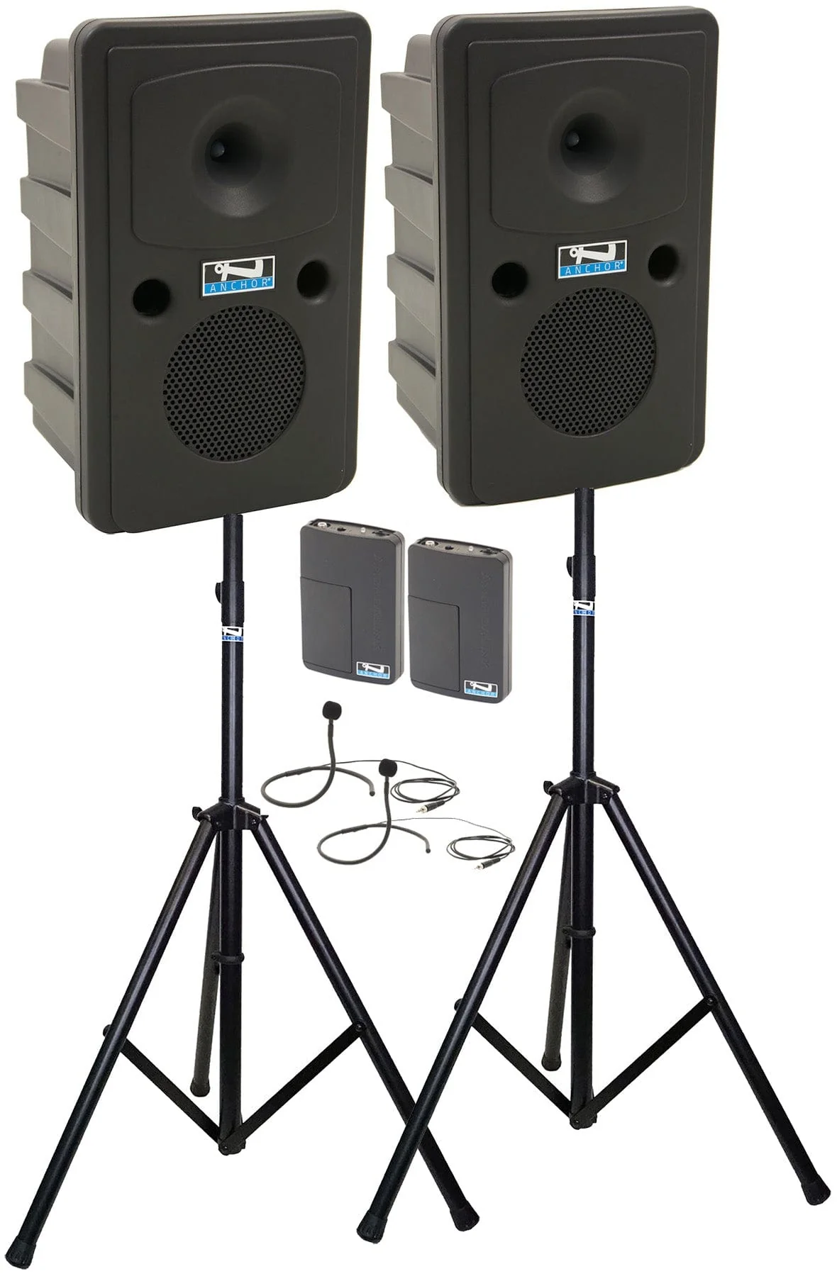 Anchor Audio 660270 Go Getter 2 Pair AIR X2 - Anchor-Air / 2x Collar Wireless Microphones
