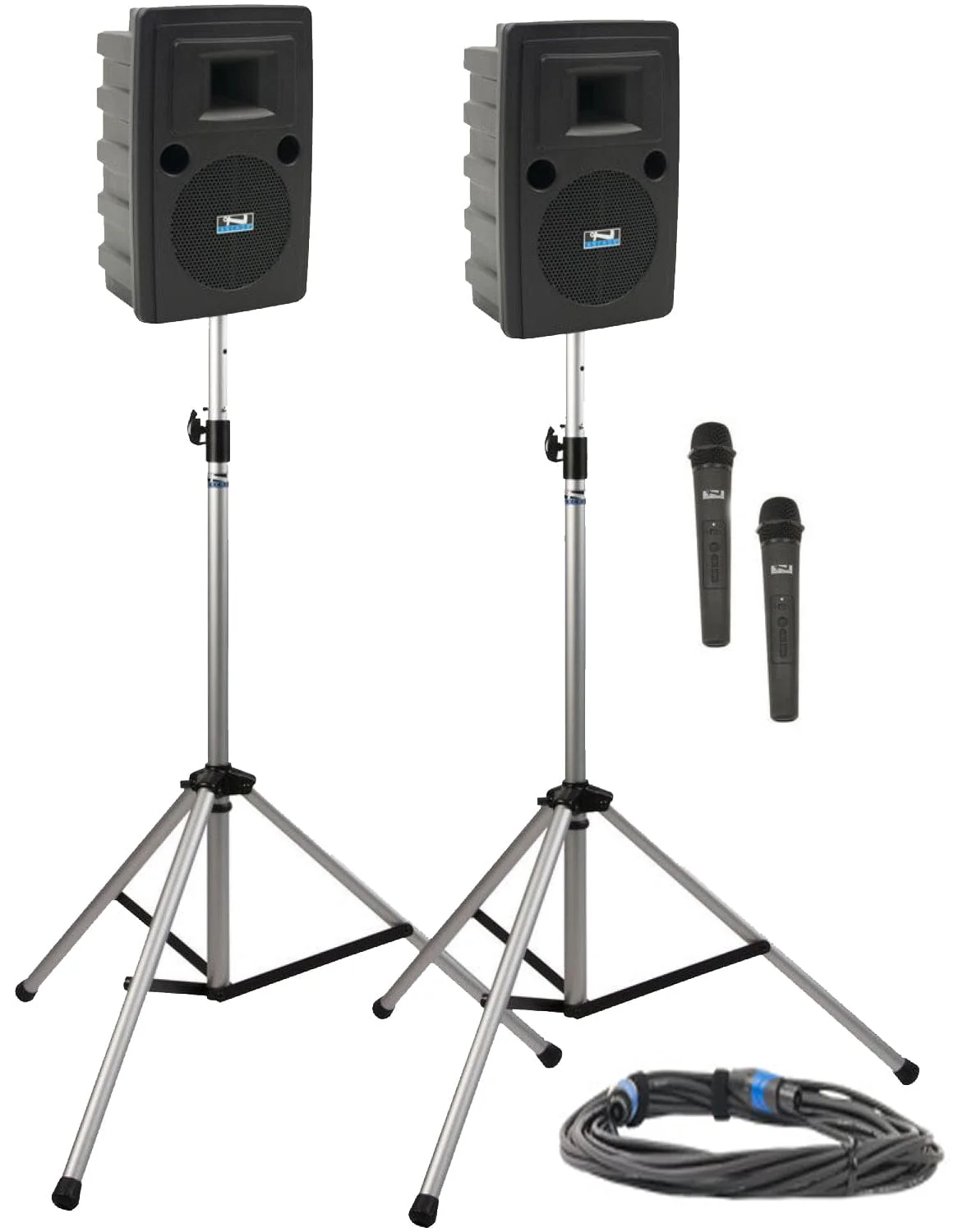 Anchor Audio 760200 AIR X2 Liberty Pair with XU2/AIR Speakers / 2x WH-LINK Handheld Mics / Cable / Stands