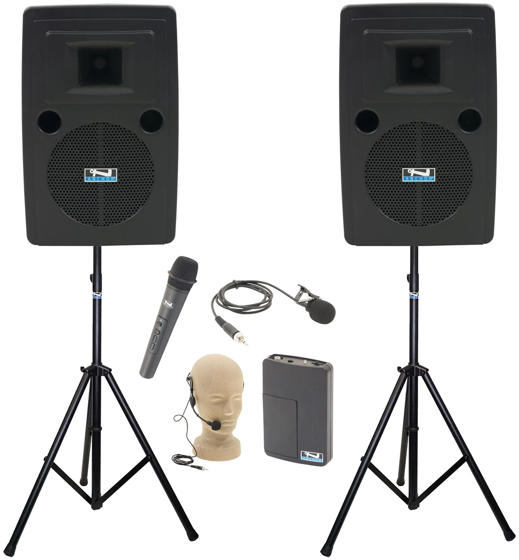 Anchor Audio 760229 Liberty 2 Pair LIB2-AIR X2 - Anchor-Air / Handheld / Lapel / Headband Mics