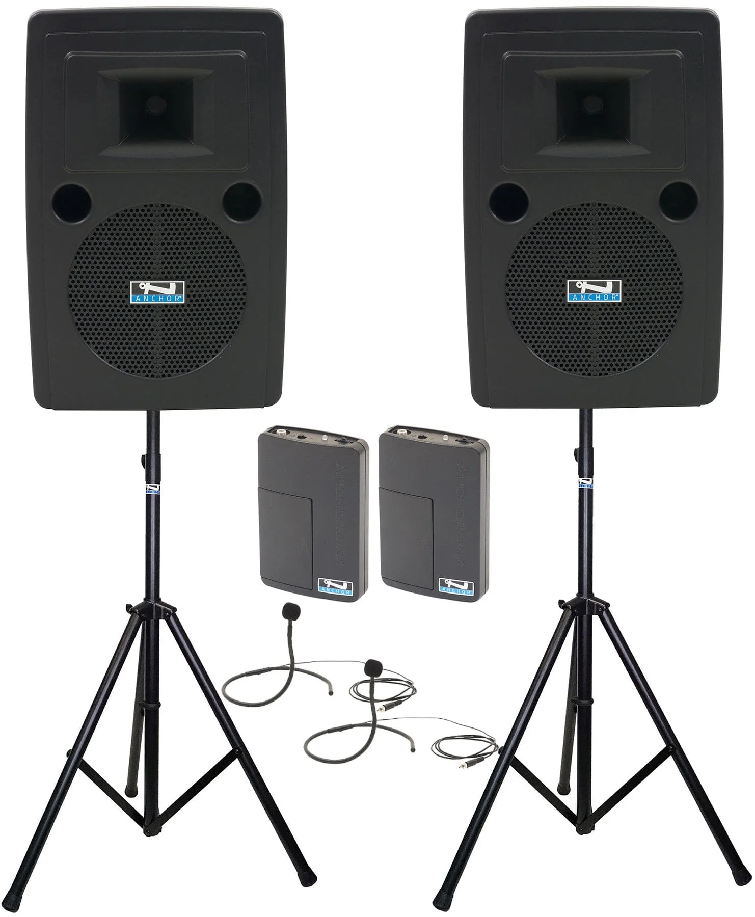 Anchor Audio 760270 Liberty 2 Pair LIB2-AIR X2 - Anchor-Air / 2x Collar Wireless Microphones