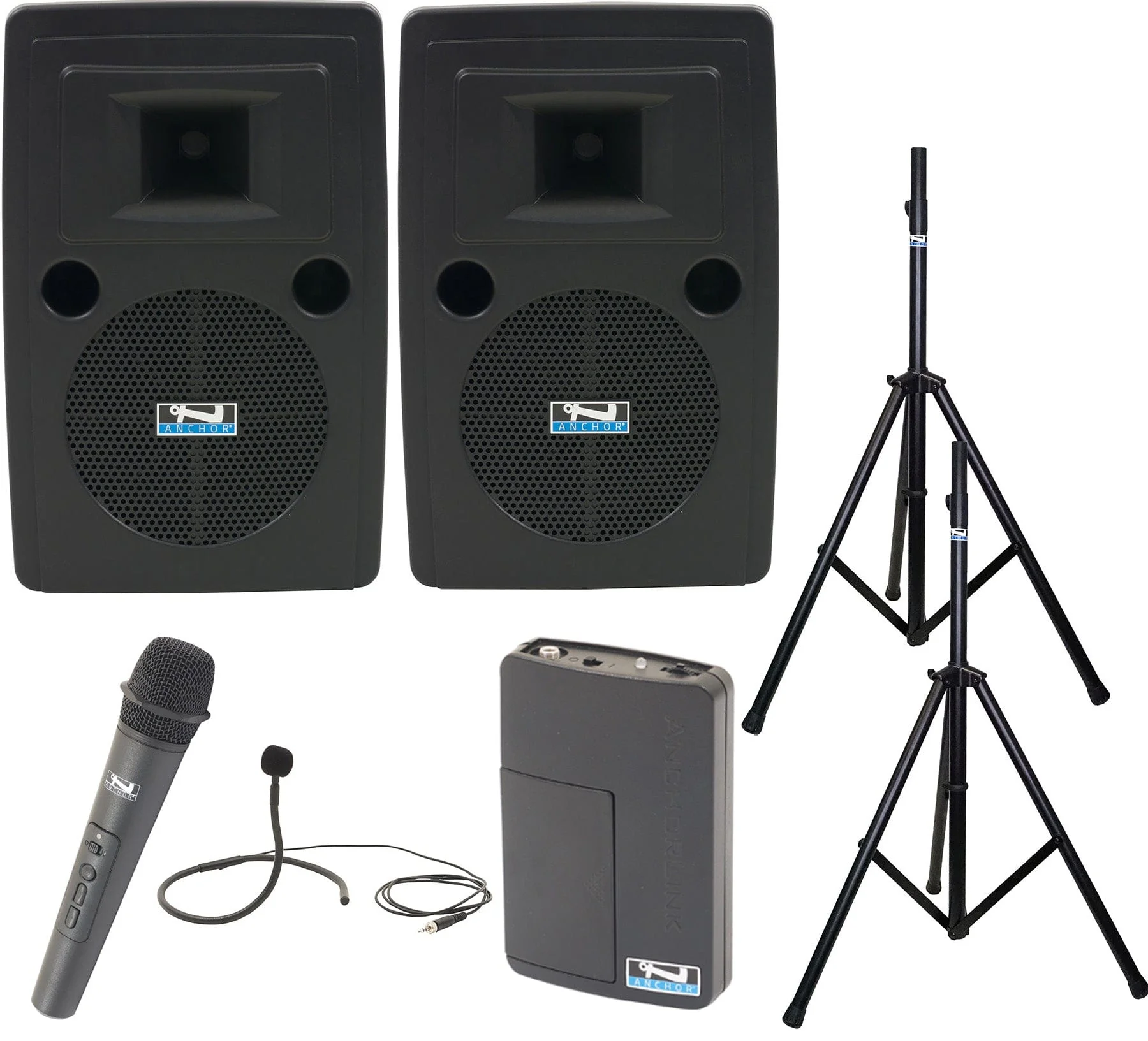 Anchor Audio 765235 Liberty 2 Pair AIRFLEX XR2 - Anchor-Air / Handheld / Collar Wireless Mics