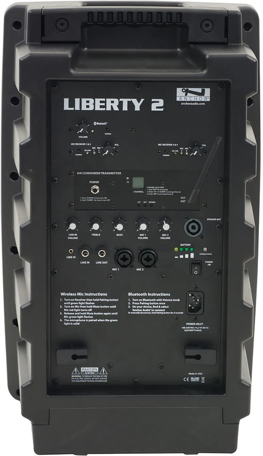 Anchor Audio 765400 Liberty 2 Pair AIRFLEX XR4 - Anchor-Air / 4x Handheld Wireless Microphones - Image 4