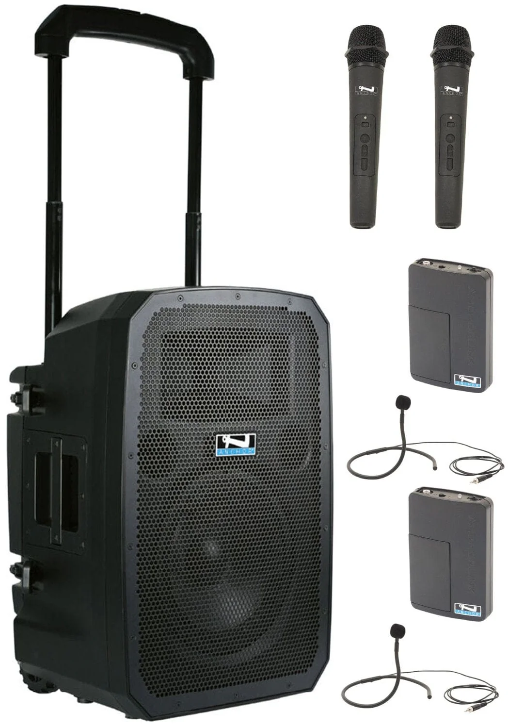 Anchor Audio 771435 Liberty 3 Link System - AnchorLink 3 / 2x Handheld / 2x Collar Wireless Mics