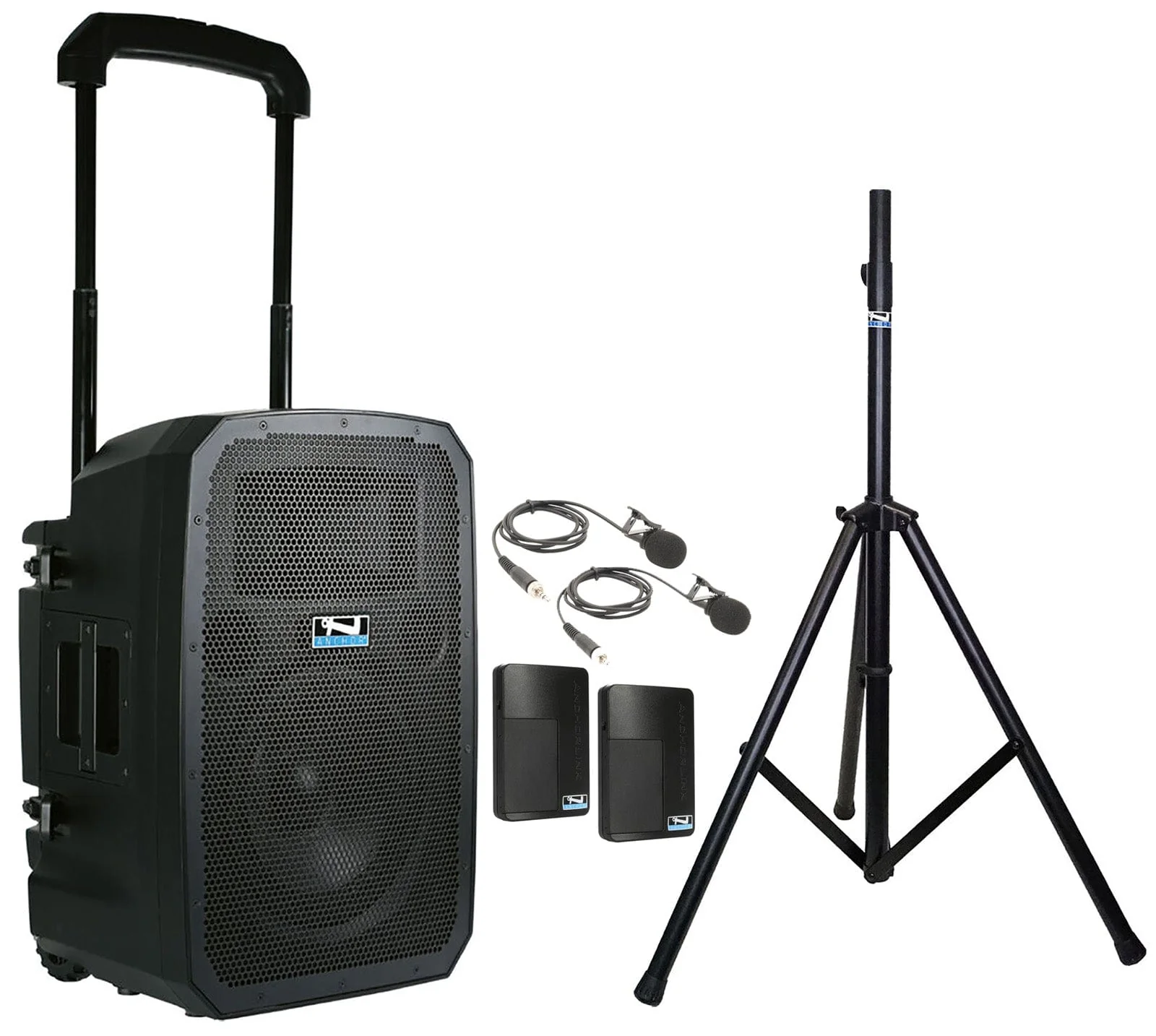Anchor Audio 776260 Liberty 3 Link System - AnchorLink 3 / 2x Lapel Wireless Microphones / Stand