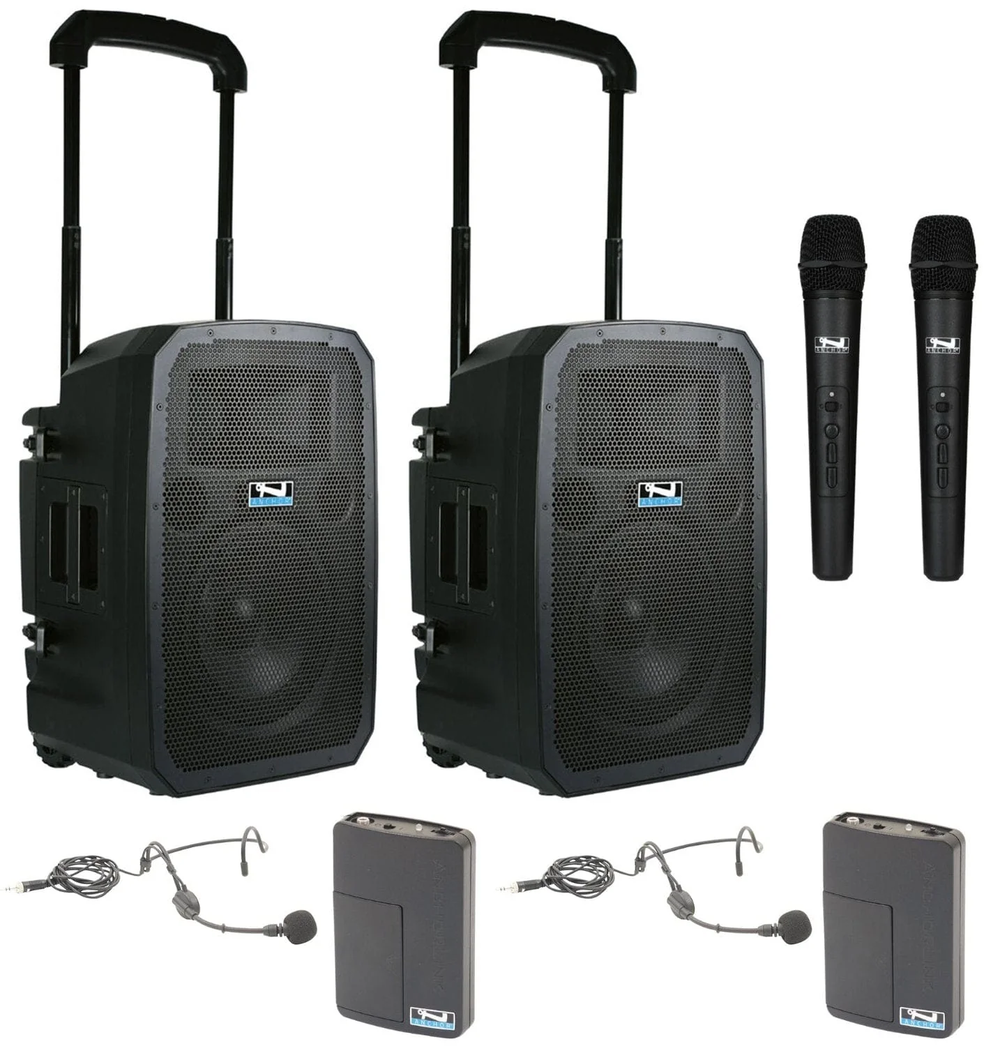 Anchor Audio 784425 Liberty 3 Hub Connect Set - AnchorLink 3 / AnchorFlex / 2 Handheld / 2 Headband