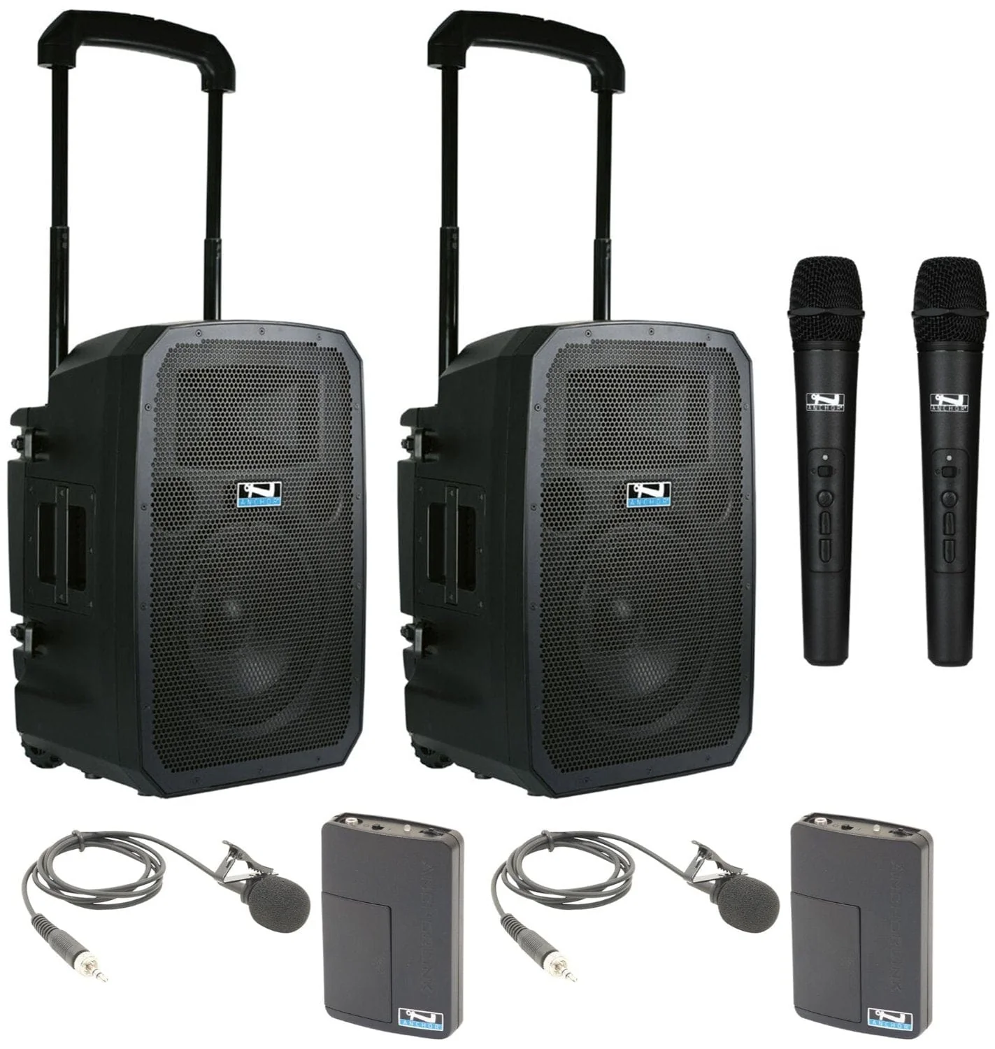 Anchor Audio 784430 Liberty 3 Hub Connect Set - AnchorLink 3 / AnchorFlex / 2x Handheld / 2x Lapel