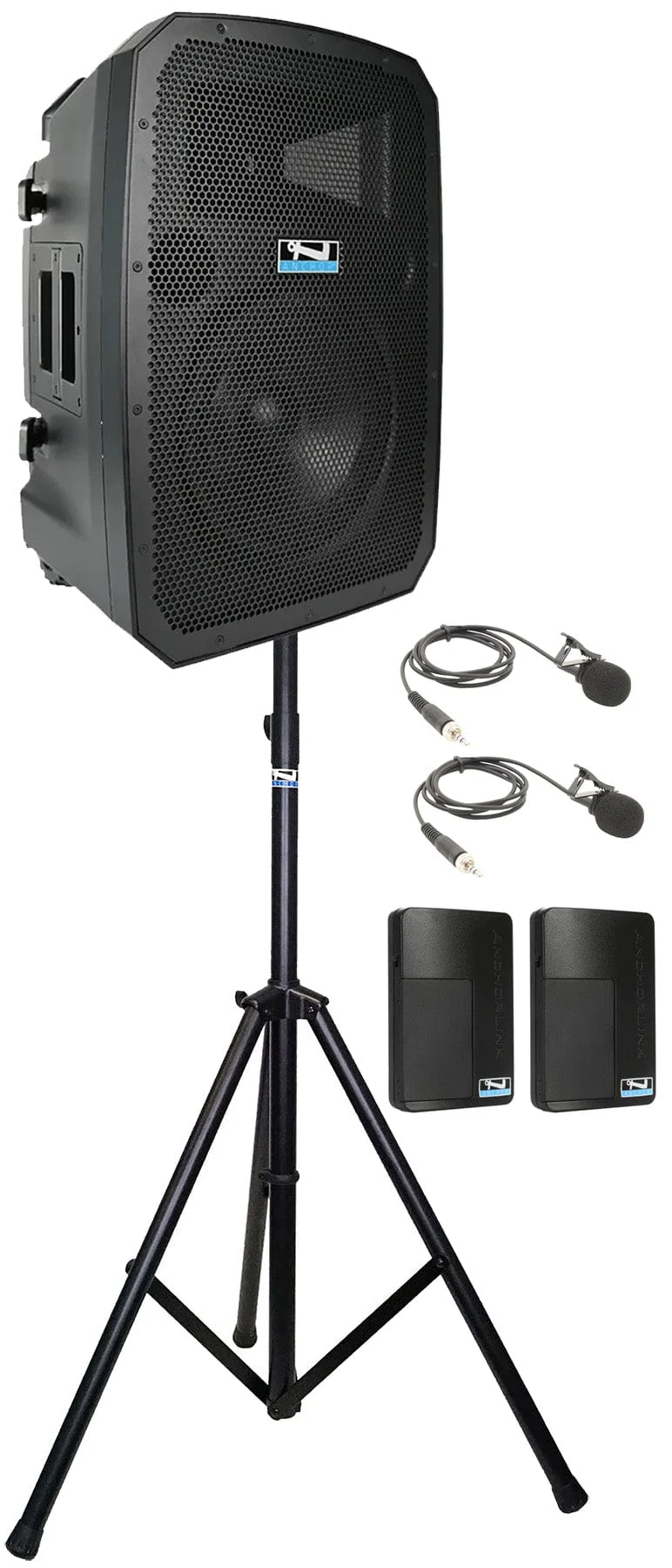 Anchor Audio 786260 Liberty 3 Hub System - AnchorLink 3 / AnchorFlex / 2x Lapel Mics / Stand