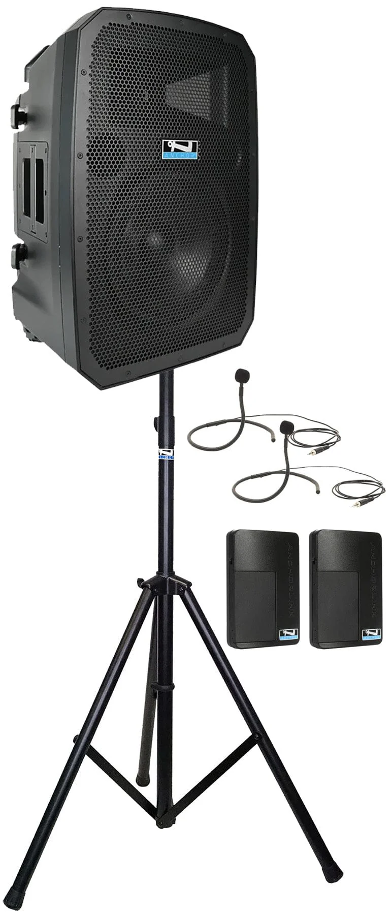 Anchor Audio 786270 Liberty 3 Hub System - AnchorLink 3 / AnchorFlex / 2x Collar Mics / Stand