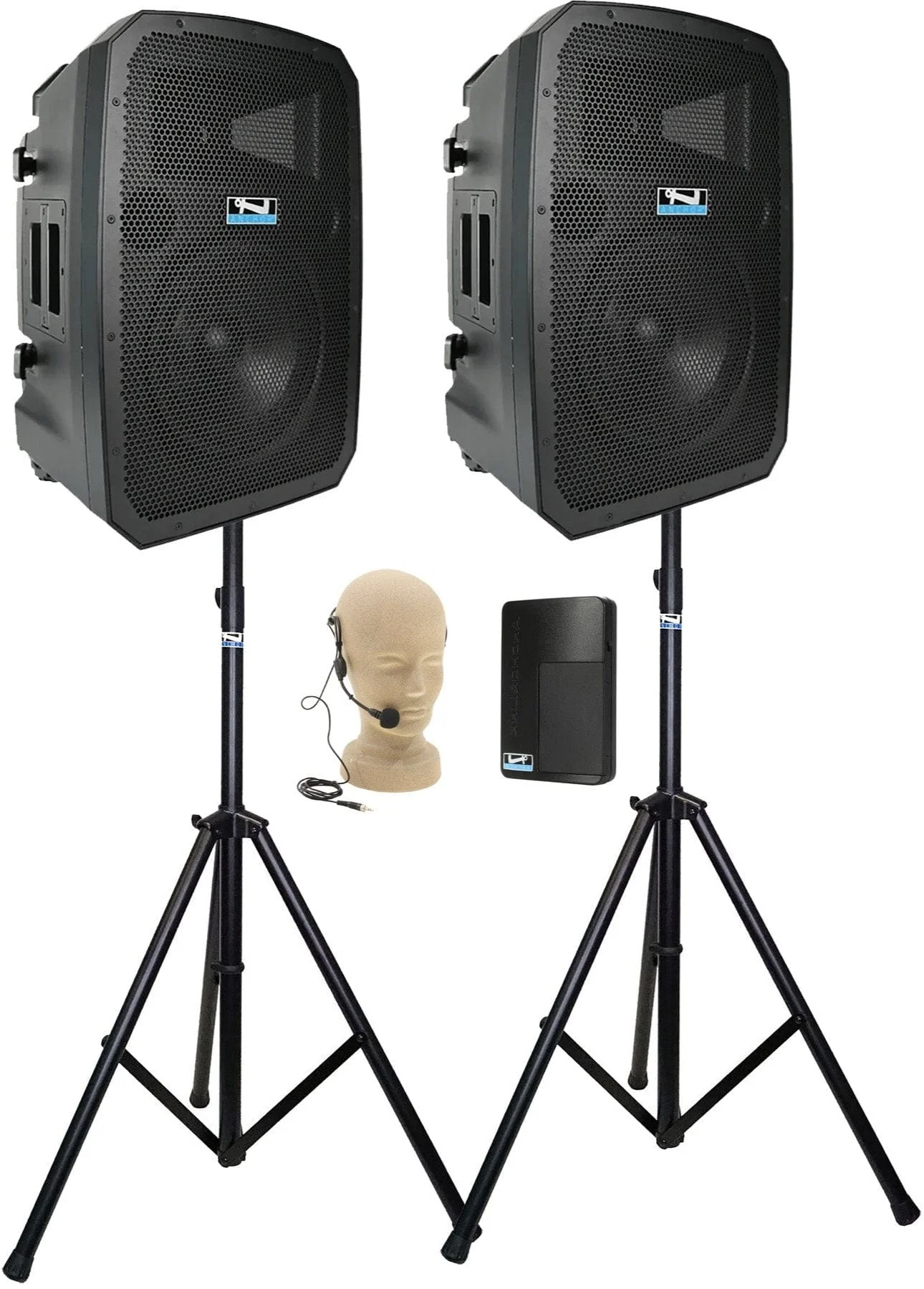 Anchor Audio 788150 Liberty 3 Dual Hub - AnchorLink 3 / AnchorFlex / Headband Wireless Mic / Stands