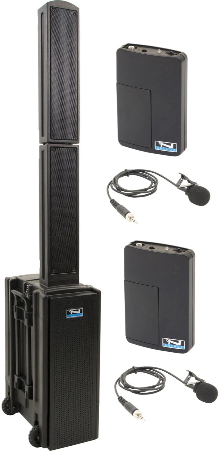 Anchor Audio 814260 Beacon 2 System X2 - Anchor Air / 2x Lapel Wireless Microphones
