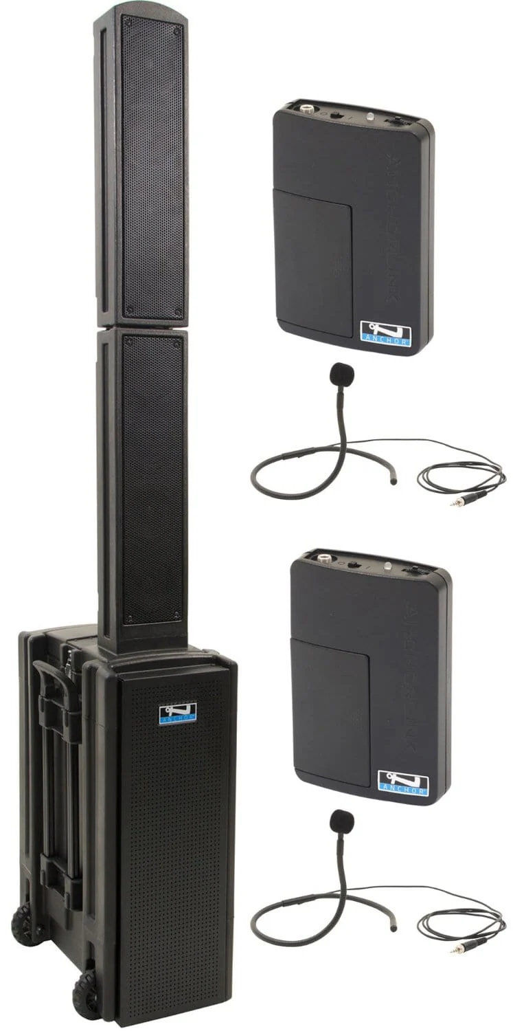 Anchor Audio 814270 Beacon 2 System X2 - Anchor Air / 2x Collar Wireless Microphones