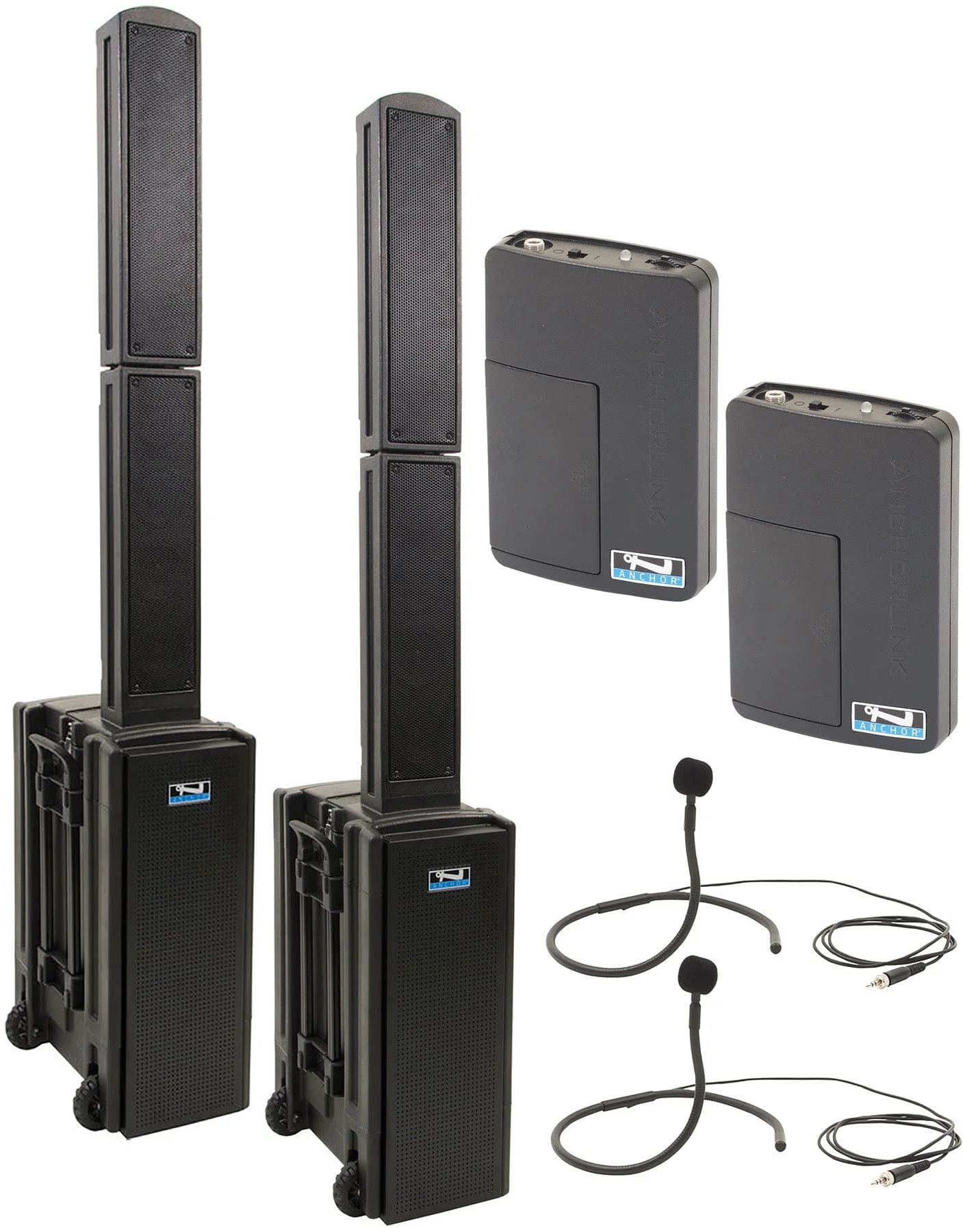 Anchor Audio 865270 Beacon 2 Pair AIRFLEX XR2 - Anchor Air / 2x Collar Wireless Microphones