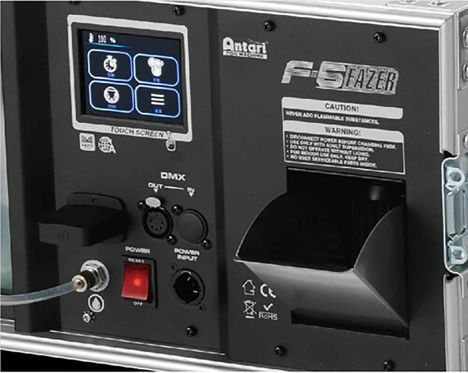 Antari F-6D Touring Grade Water Based Fazer in Road Case with Touch Screen and RDM - Image 3