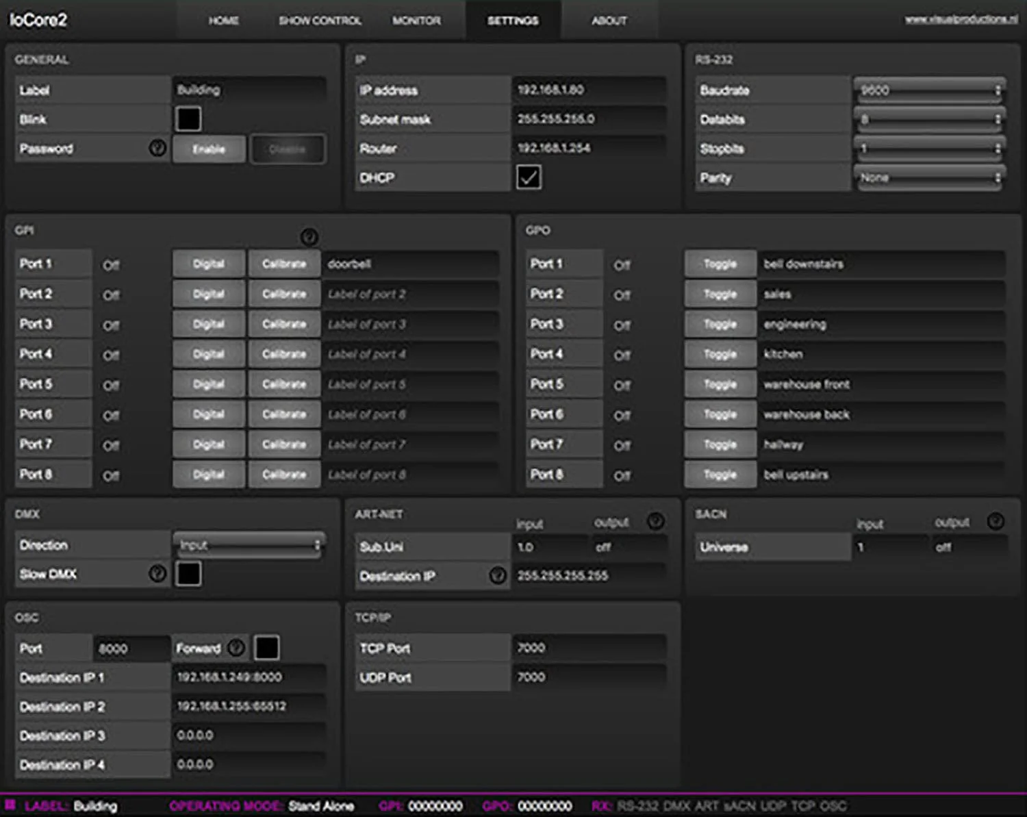 Antari IoCore2 GPI and GPO Interface with RS-232 and DMX - Image 7