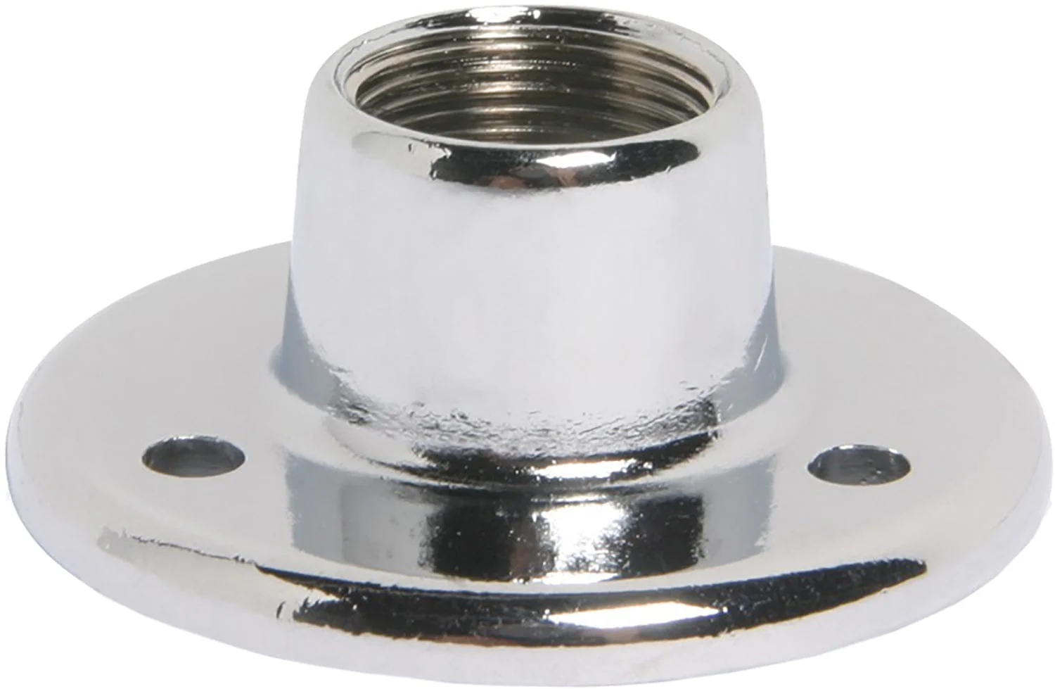 AtlasIED AD-11 Surface Mount Female Microphone Flange - 5/8 Inch - 27 Thread - Chrome (100 Pieces) - Image 2