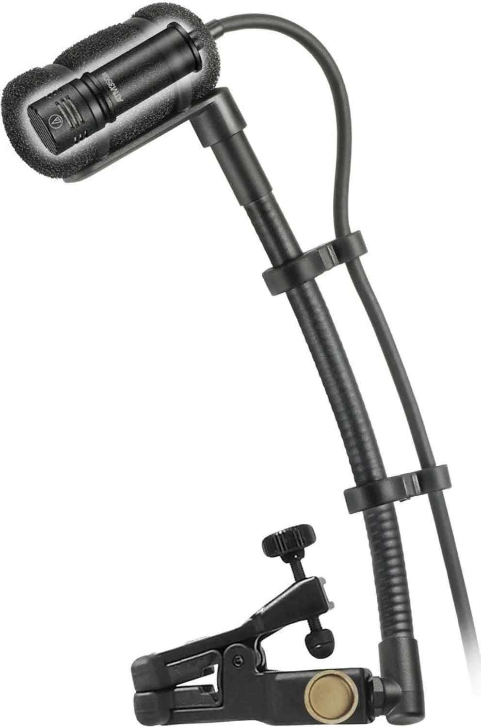 Audio-Technica ATM350UCW Instrument Microphone with Mount / 5-Inch Gooseneck for Wireless Body-Pack