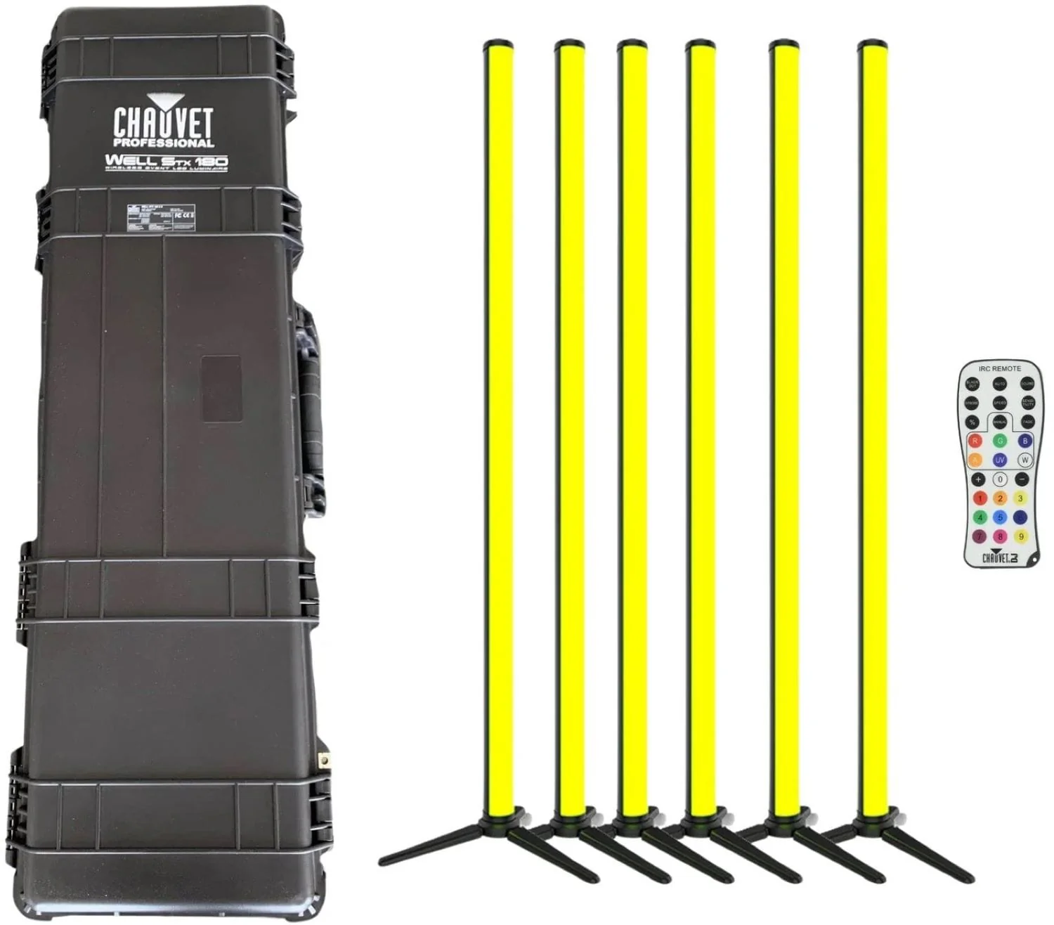 ChauvetPro WELLSTX180X6 WELL STX180 6-Pack with Hanging / Mounting Hardware and IR Remote