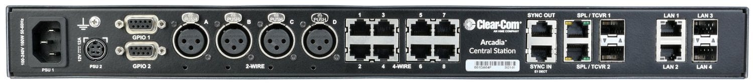 Clear-Com ARCADIA-X4-160P Arcadia Central Station with 160 Licensed Ports - 4 Pin Headset Connector - Image 2