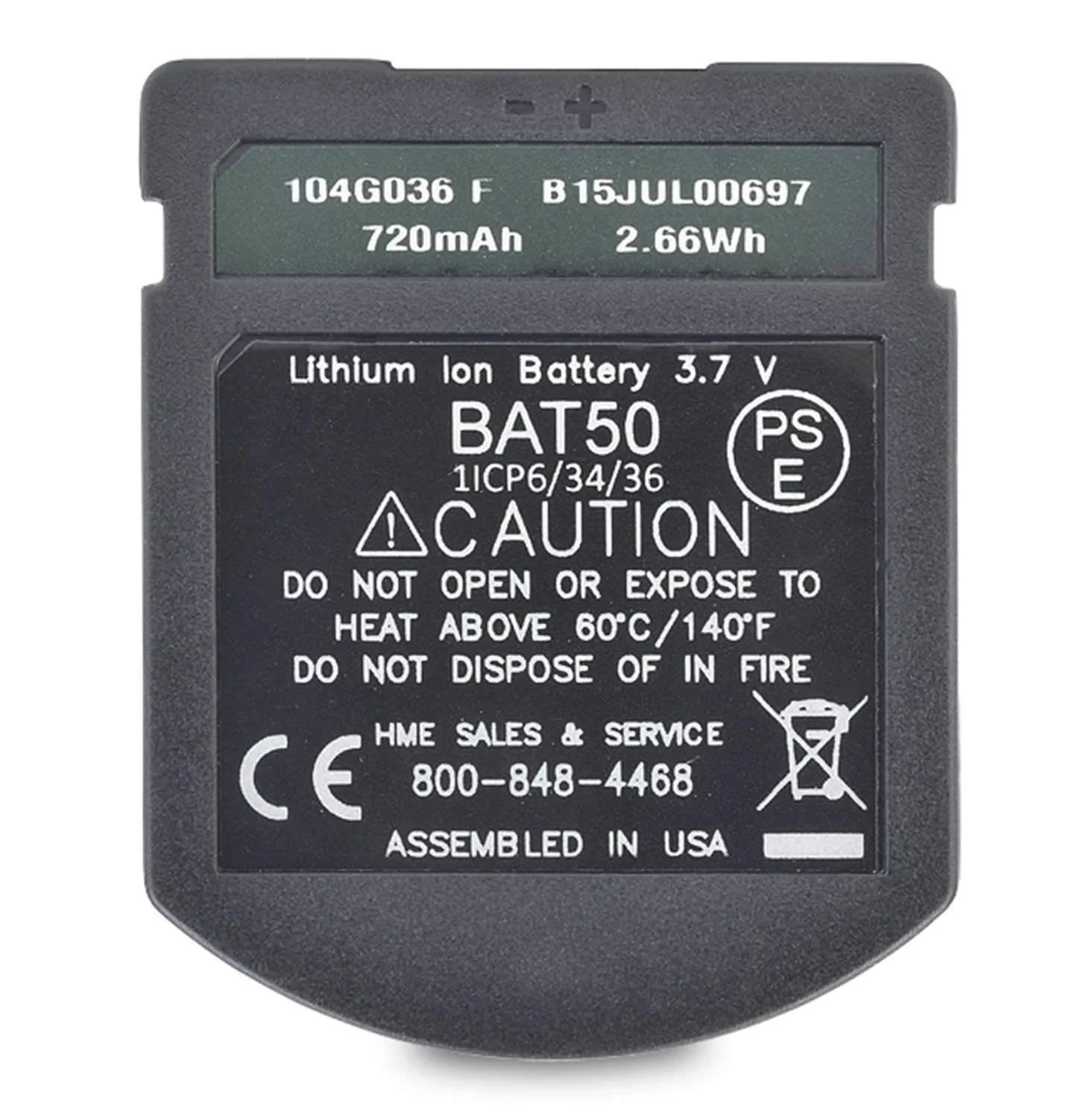 Clear-Com BAT50 Belt Pack Battery - Image 5