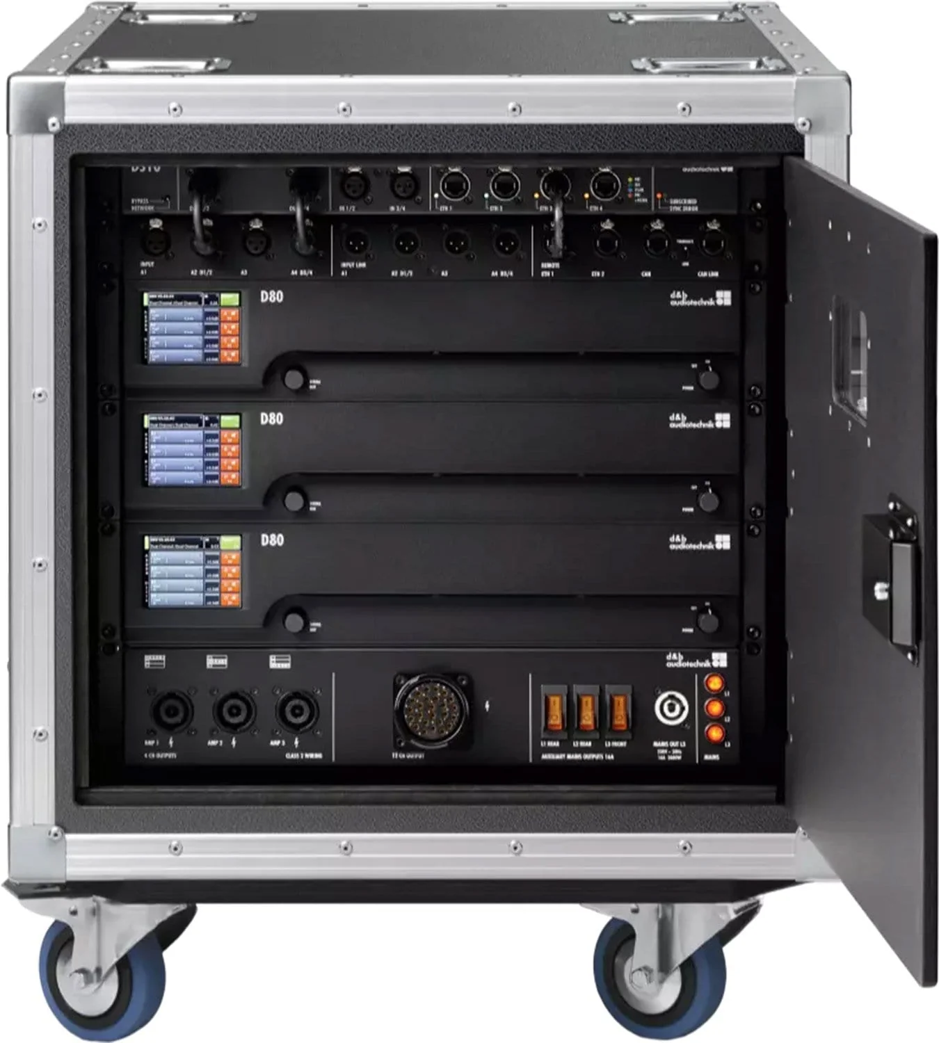d&b audiotechnik D80 4-Channel 2000 Watt Audio Amplifier - Image 3