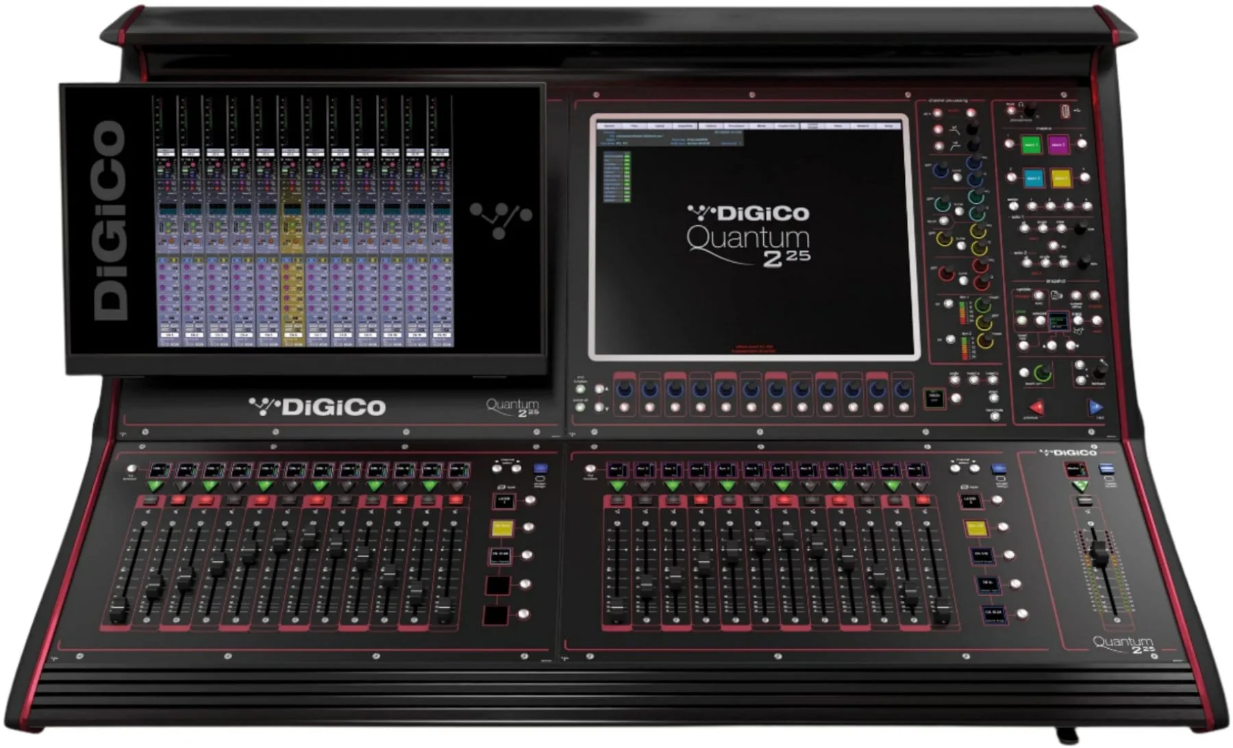 DiGiCo Quantum 225 Digital Mixing Console - MADI and One Multi-Mode Optics HMA / Internal Waves Card - Image 2