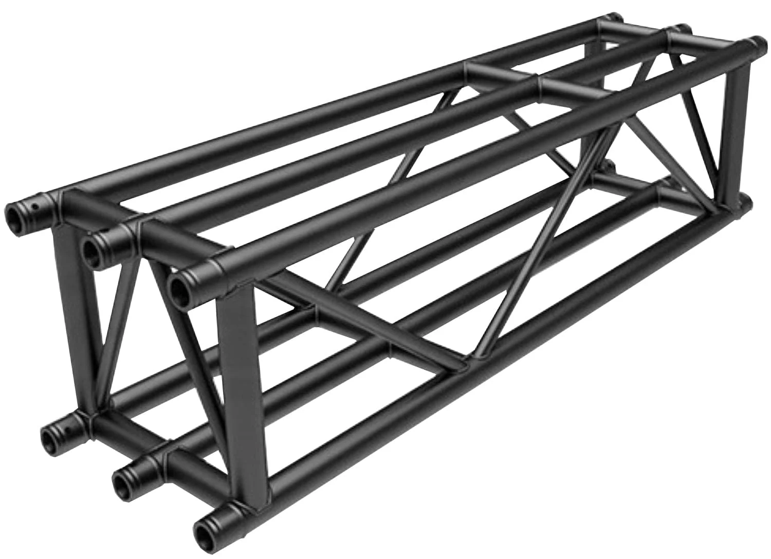 DuraTruss DT46-150-BLK 4.92-Foot DT46 Square Truss with 6 Main Cords -Black
