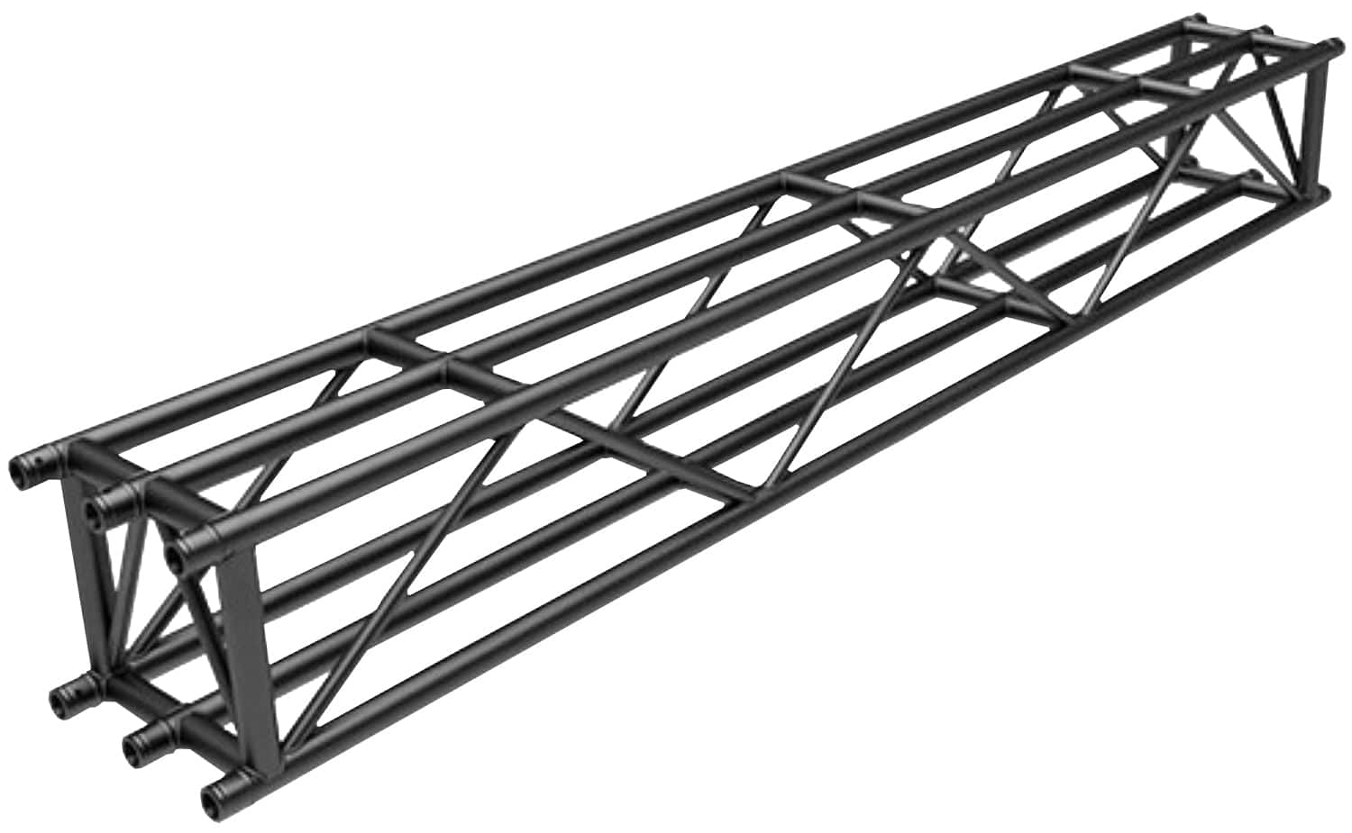 DuraTruss DT46-300-BLK 9.84-Foot DT46 Square Truss with 6 Main Cords -Black
