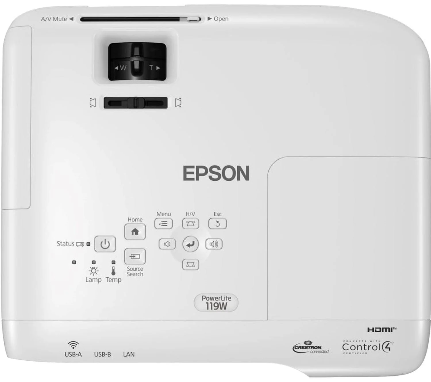 EPSON PowerLite 119W 3LCD WXGA Classroom Projector with Dual HDMI - Image 6
