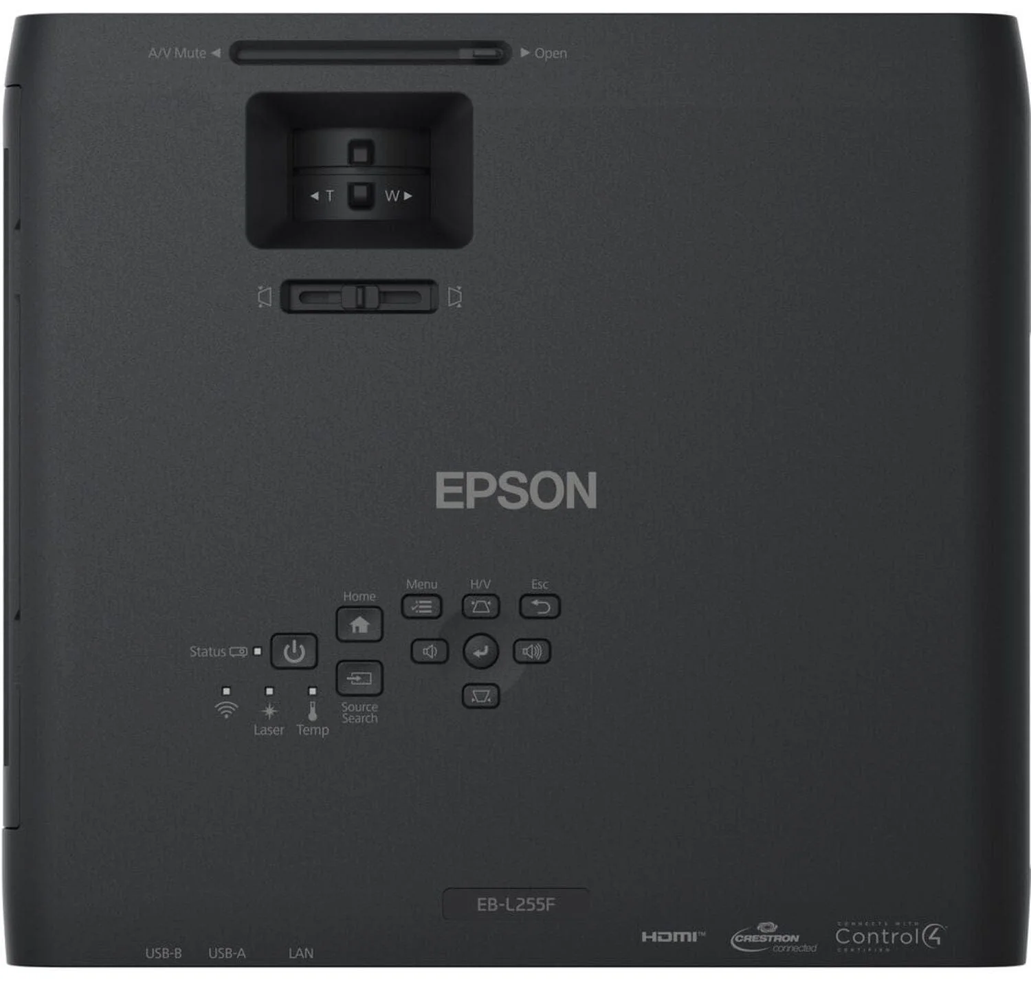 EPSON V11HA17120 PowerLite L255F HD Projector, 4500 Lumens - Black - Image 6
