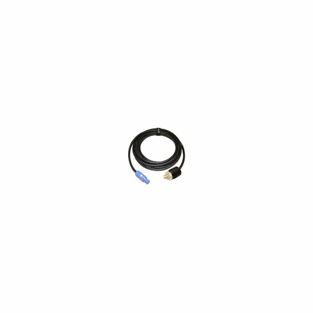 ETC DPA-C Twistlock Plug to Powercon Receptacle (Blue), Ul 1573, 5-Foot/1.5-Meter Power Cable - Black