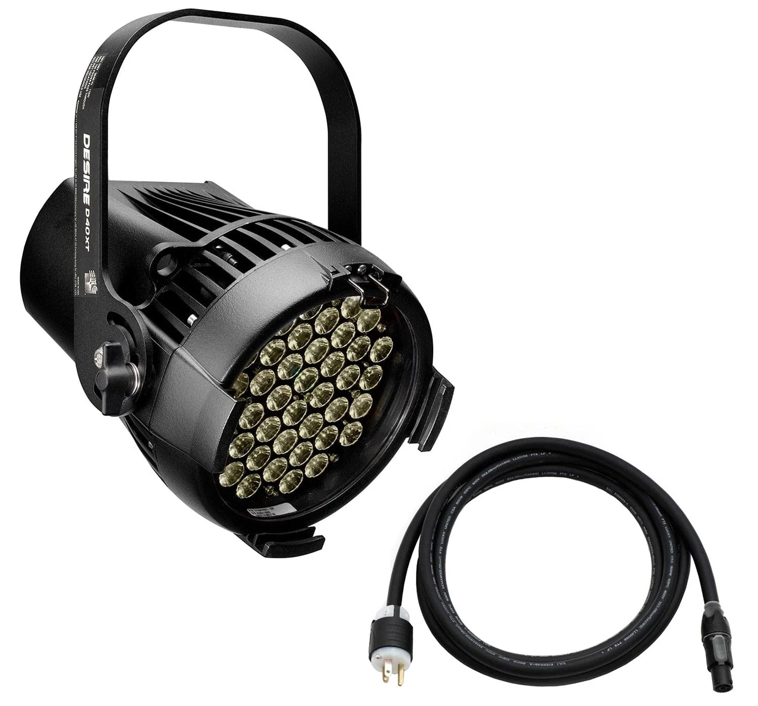 ETC Selador Desire D40XT Studio Tungsten LED Par with Edison Plug - Black