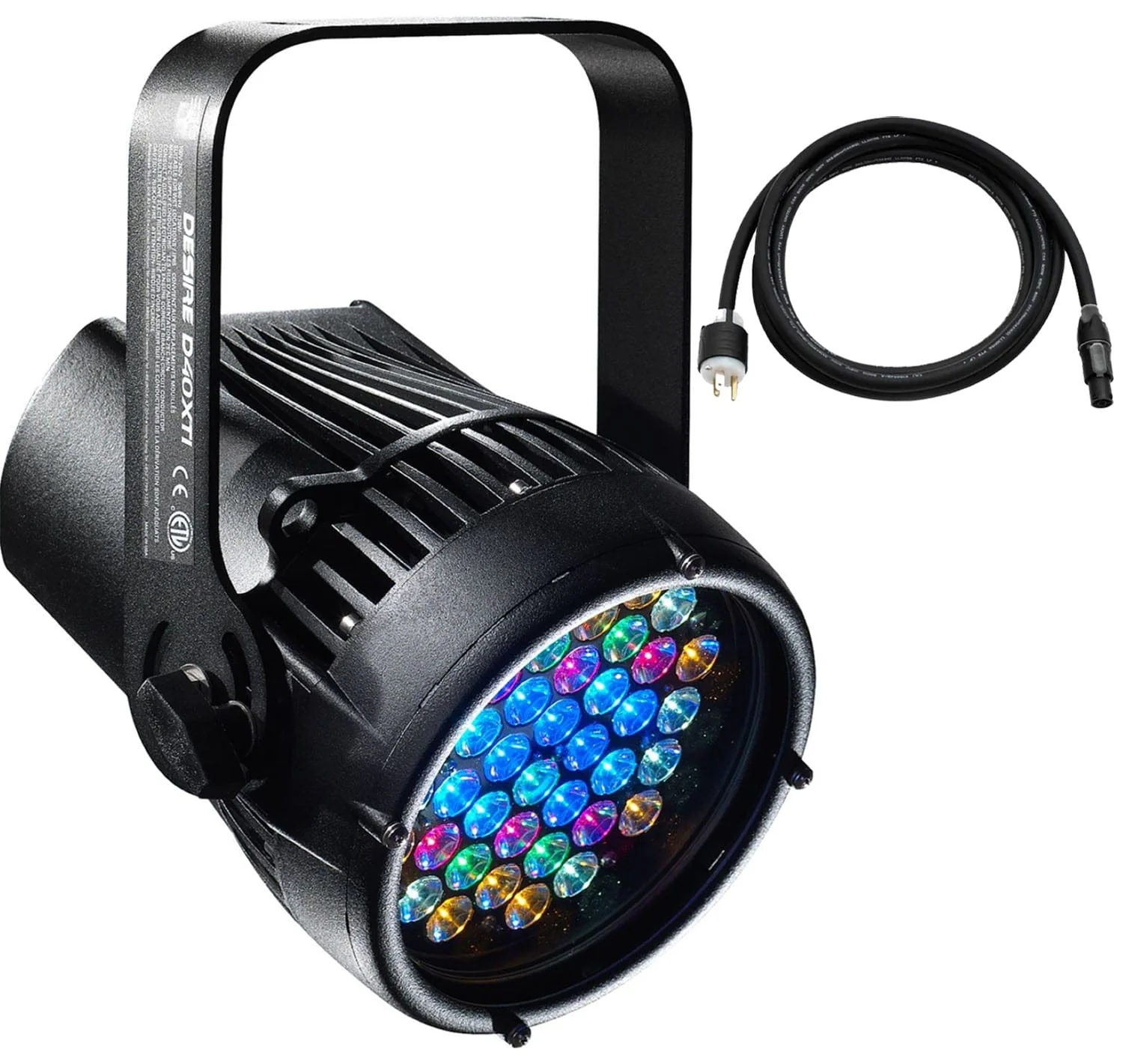 ETC Selador Desire D40XTI Lustr+ LED Par with Edison Plug - Black