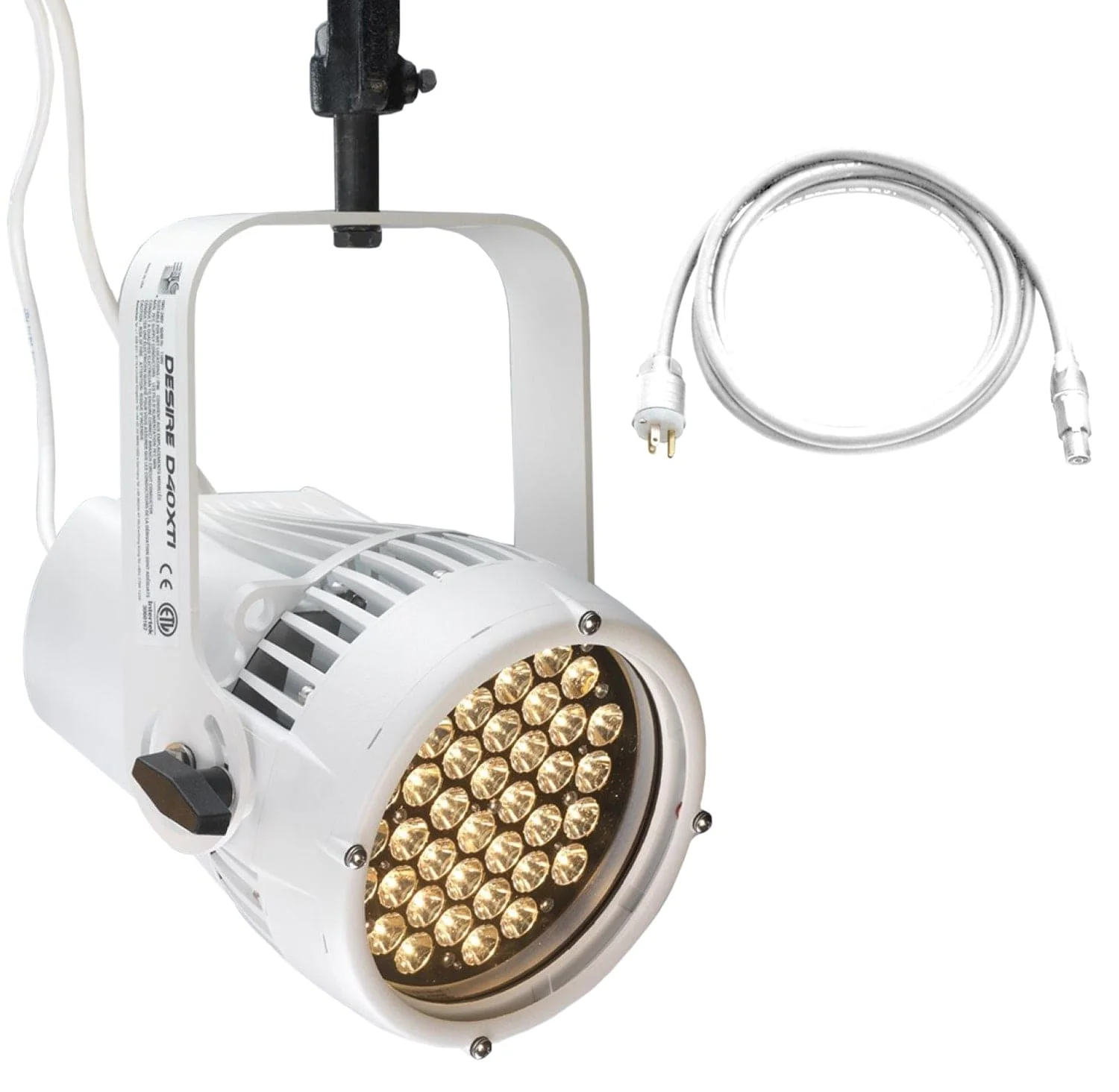 ETC Selador Desire D40XTI Lustr+ LED Par with Edison Plug - White