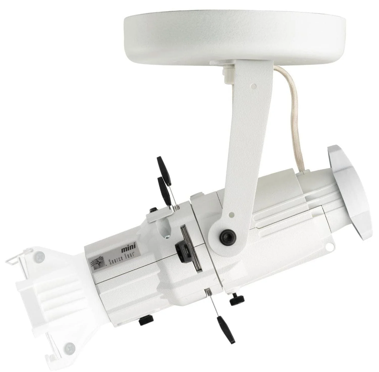 ETC Source Four Mini Gallery LED Ellipsoidal 3000 K - 50-Degree Lens Tube with Edison Plug - White (Canopy) - Image 2
