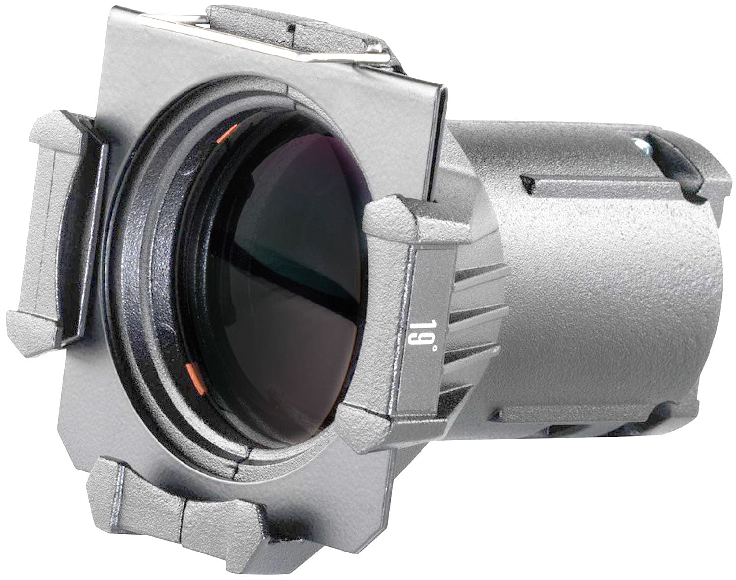 ETC Source Four Mini LED Ellipsoidal 3000 K - 19-Degree Lens Tube with Edison Plug - Silver (Canopy) - Image 3