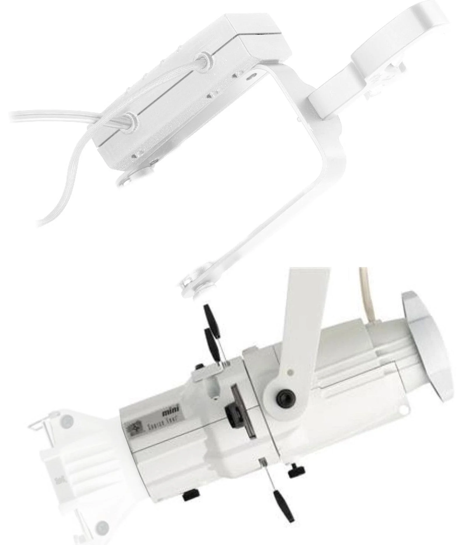 ETC Source Four Mini LED Ellipsoidal 3000 K with 50-Degree Lens Tube and Edison Plug - White (Portable) - Image 2