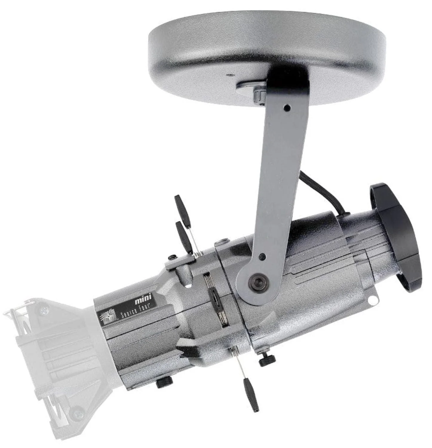 ETC Source Four Mini LED Ellipsoidal 4000 K with 26-Degree Lens Tube and Edison Plug - Silver (Canopy) - Image 2